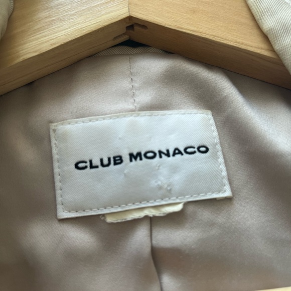 (Sold) Club Monaco Trench in Beige - Picture 5 of 6